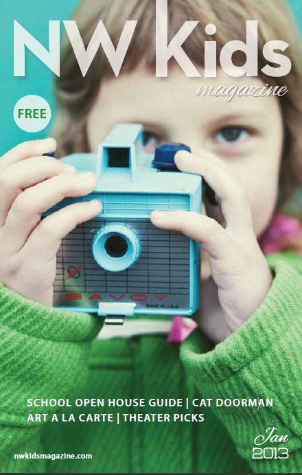NW Kids Jan 2013 Cover - girl with retro camera