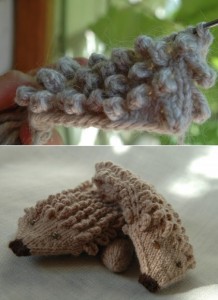 hedgehog mittens