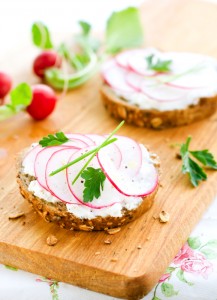 radish tea sandwiches