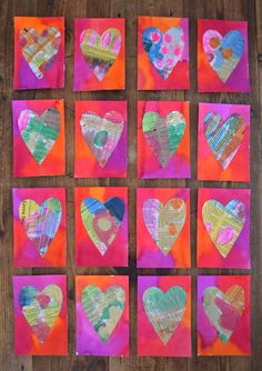 mixed media valentine