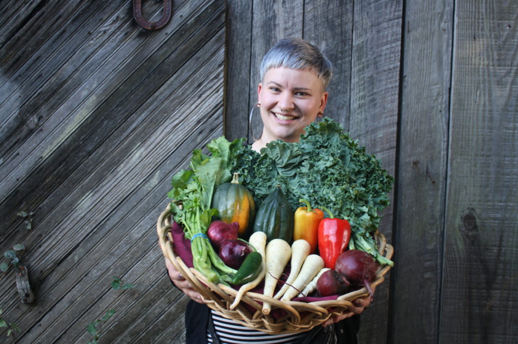 Wobbly Cart Farm CSA basket