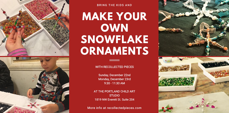 Make your own snowflake ornaments
