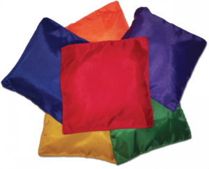 colored bean bags