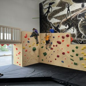 kids climb in kid terrain